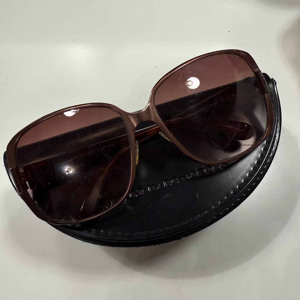 Marc By Marc Jacobs Dark Brown Y2K Sunglasses